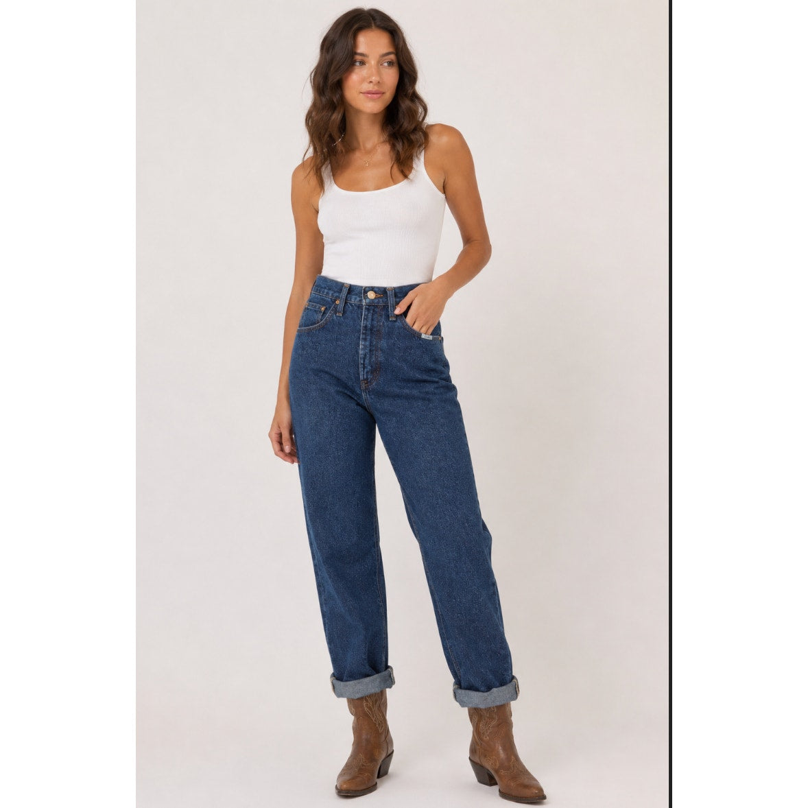 Vintage 80's Wrangler Jeans High Waisted Rodeo Jeans Sz 4 Women's Cowboy Ranch
