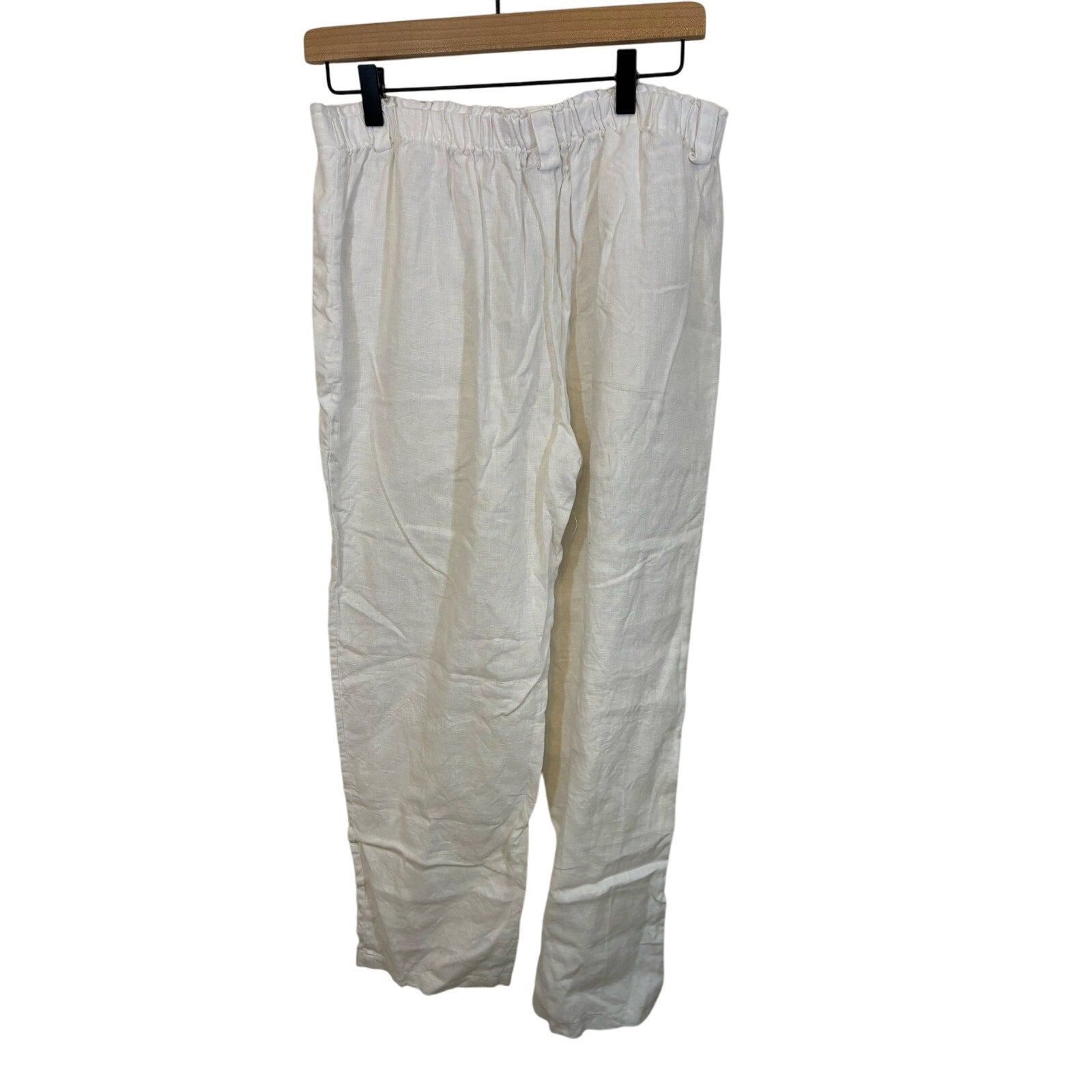 Peck & Peck Linen Wide Leg Coastal Grandma Cowboy Relaxed Pants - Size Medium