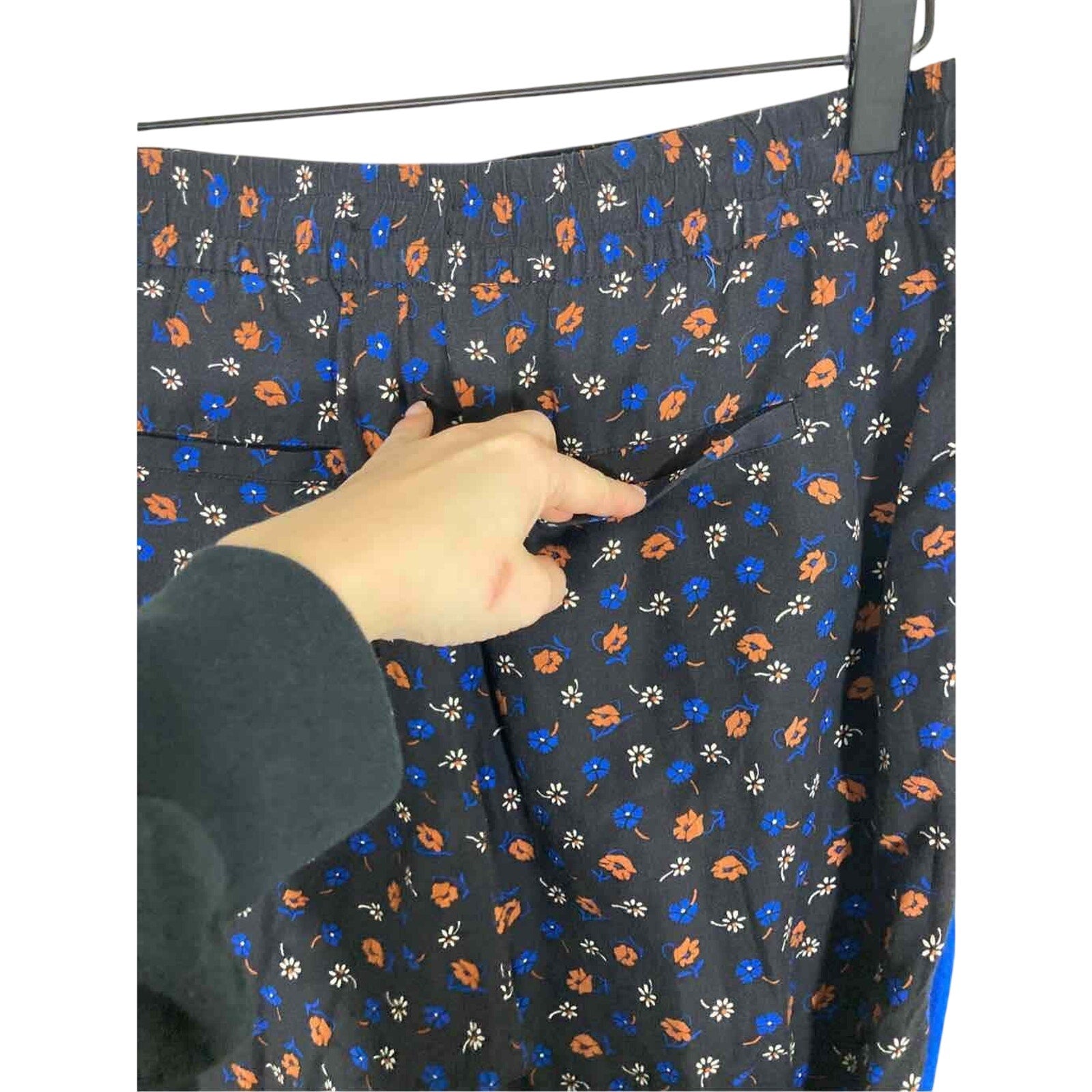 Madewell Floral Bloomcore Loungewear Lagenlook Navy Loose Fit Joggers