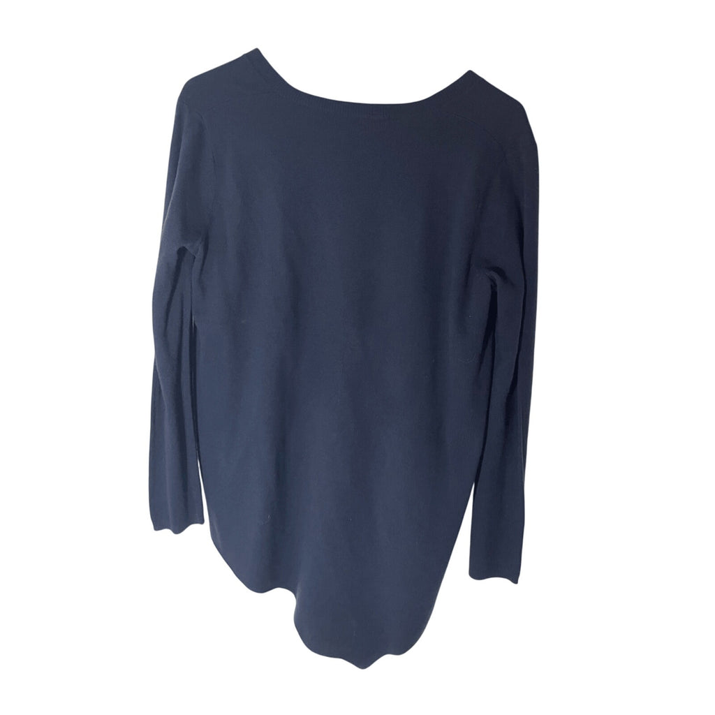 French Connection Acrylic Wool Blend Navy Knit Sweater Nautical Preppy S Academy