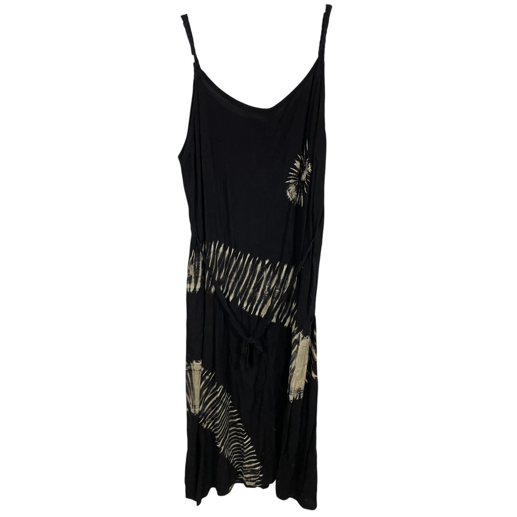 Tie Dye Gauzy Eclectic Unbranded Women's Maxi Dress Back Tie Cotton Coastal