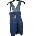 Vintage Hank's 70's Denim Large Women's Yorkie Dog Short Overalls