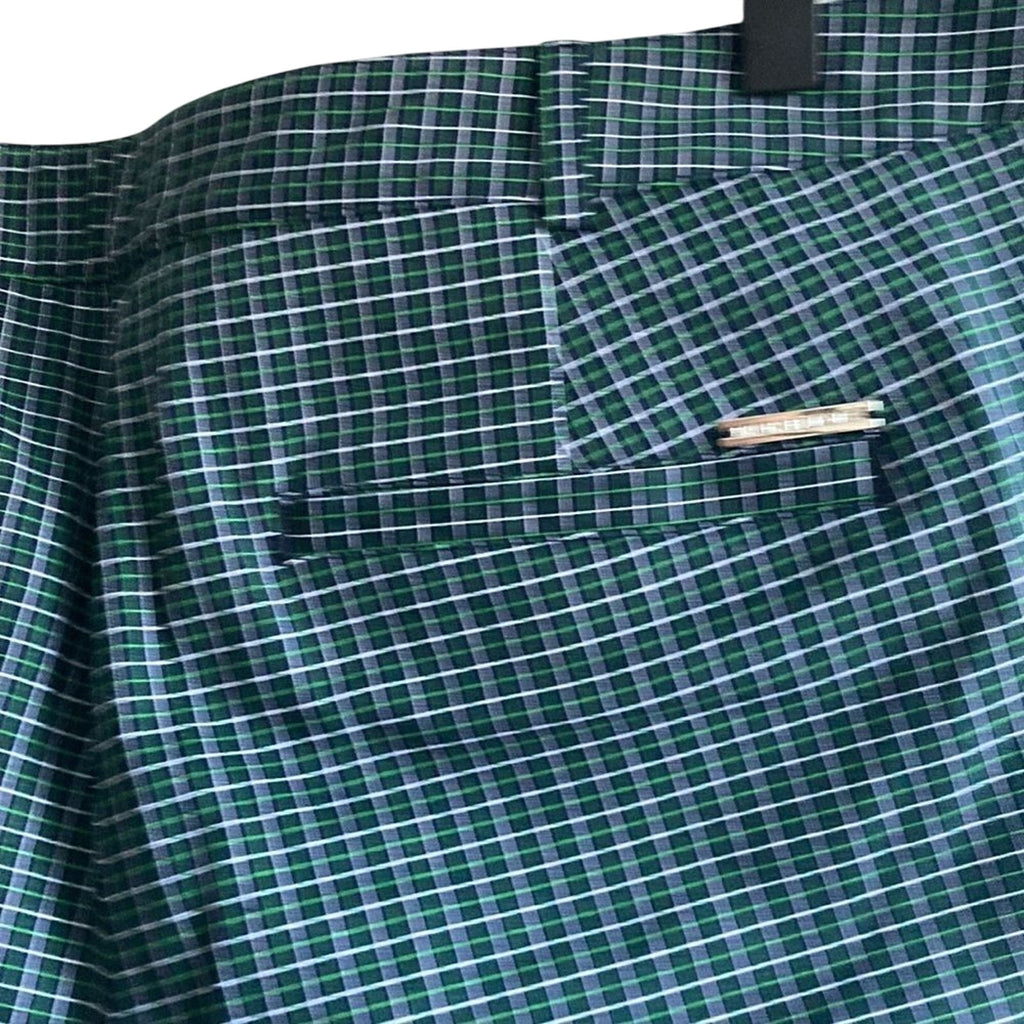 Michael Kors Gingham Dark Academia Preppy Straight Houndstooth Cropped Slacks