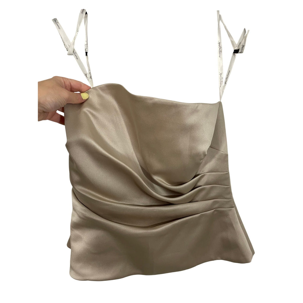 JEFFREY & DARA EVENINGS by TOM BARRA VTG 80s Bustier Tube Top Nude Minimalist 6