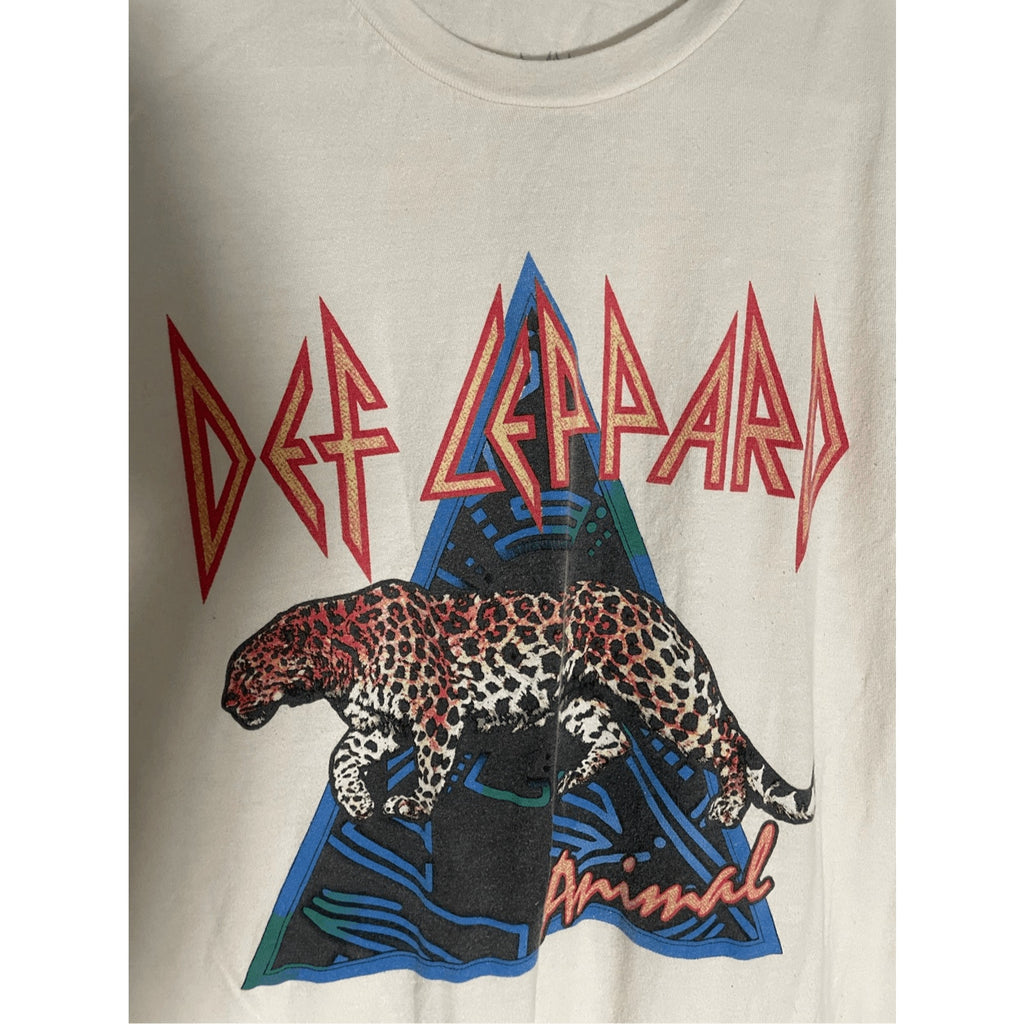 Def Leppard Unisex Graphic Tee Grunge Emo Rock Punk 90's Heavy Metal SZ Medium