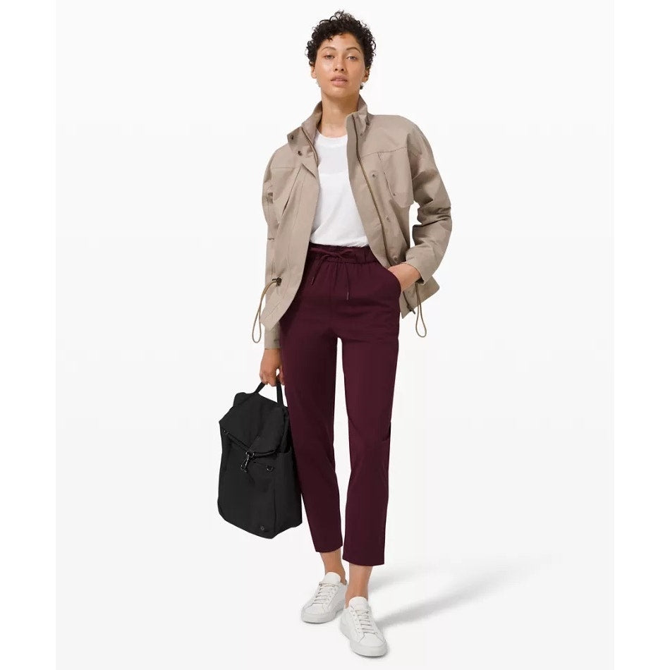 Lululemon Keep Moving 7/8 Pant Burgundy Luxtreme High Rise Travel Office Women 2