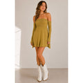 NWT American Eagle Mustard  Bodycon Summer Fitted Mini Dress Western Kidcore XSP