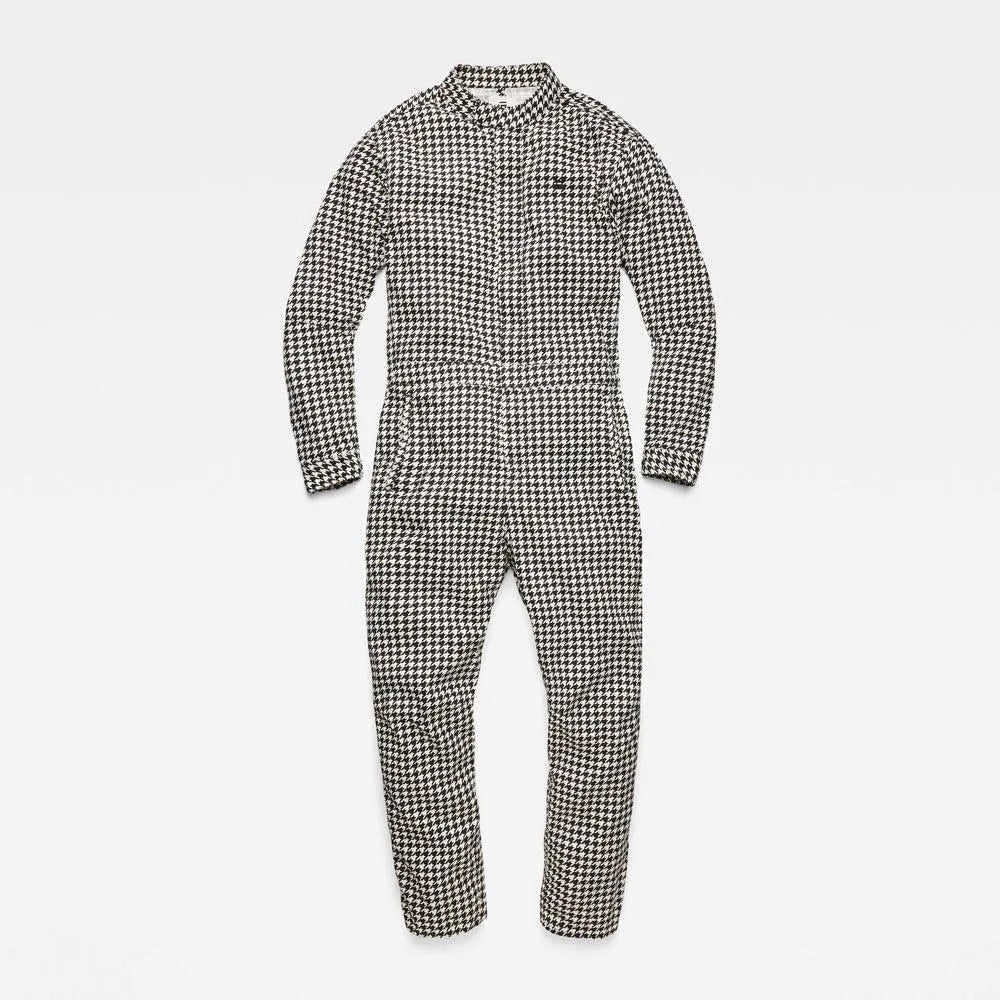 RARE G-Star RAW x Pharrell Williams Avernus Racer Houndstooth Jumpsuit Sample S