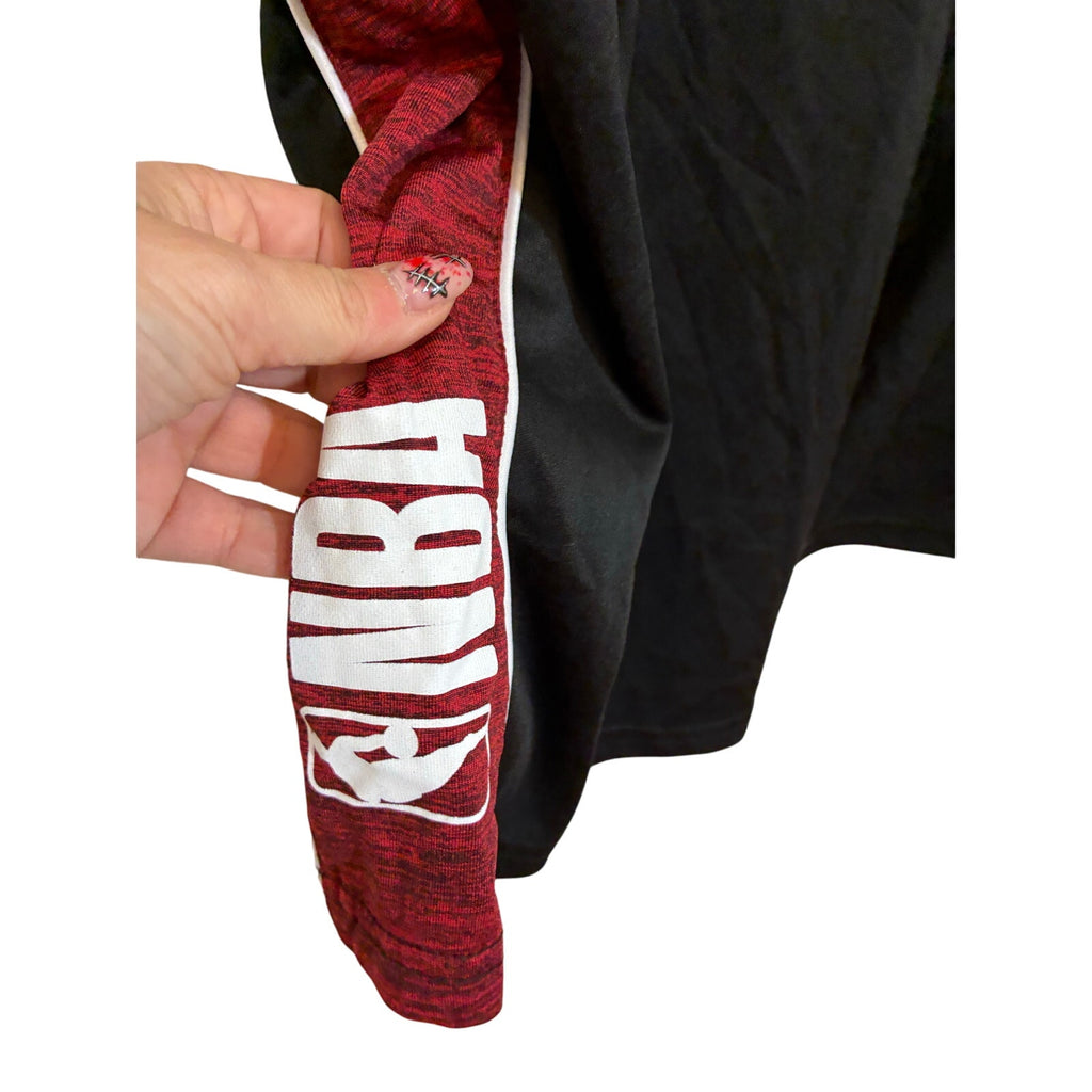 Vintage NBA Men’s Black Red Basketball Shorts Retro Sportswear Y2K Streetwear X: