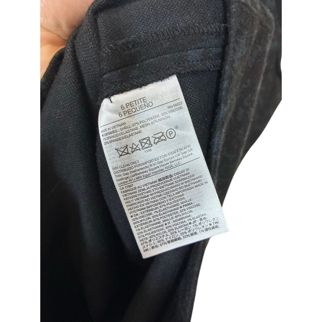 Y2K Banana Republic Black Mesh Panel Sheath Dress 6P Elegant Cocktail Event