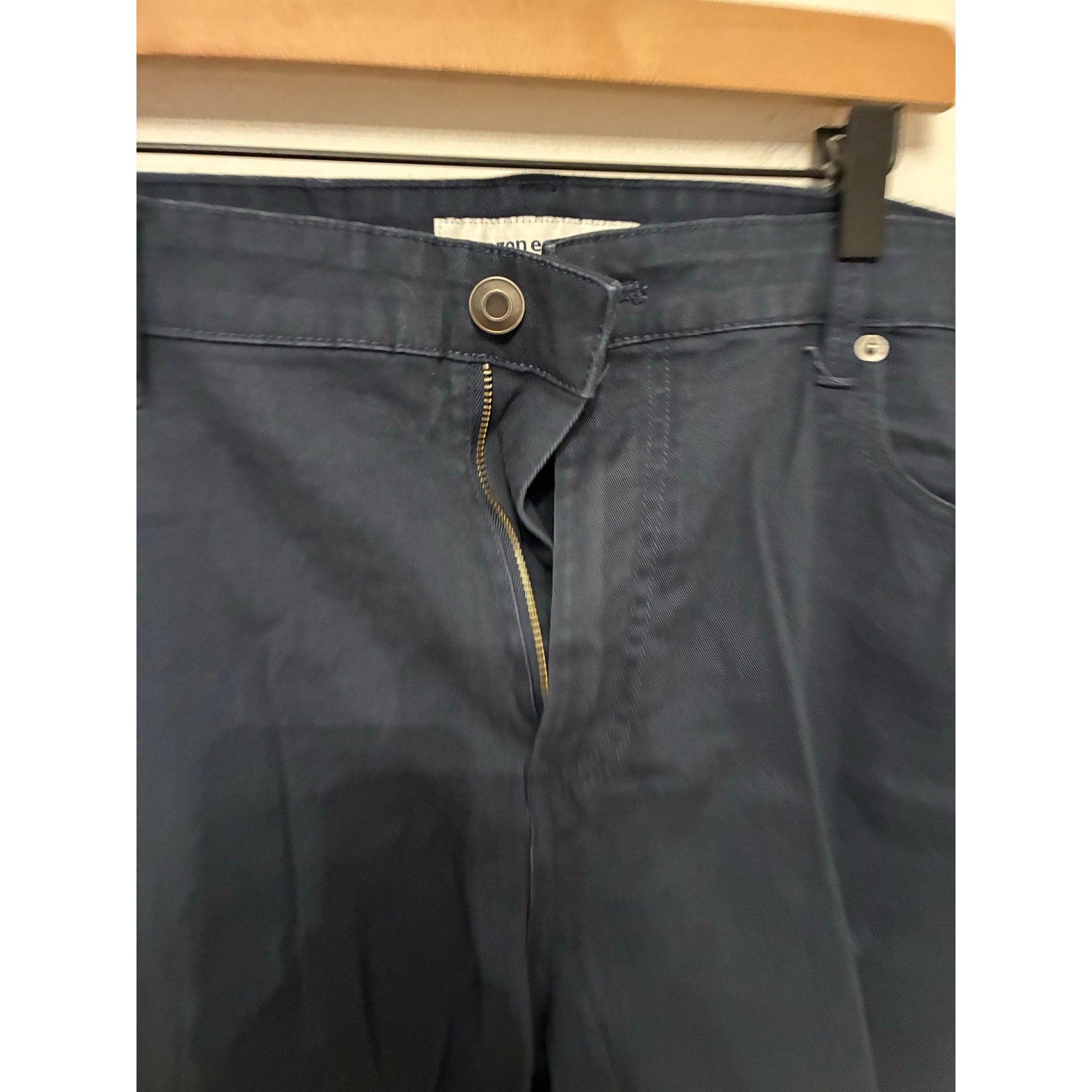 Amazon Essentials Navy Slim Fit 5 Pocket Pants Casual Stretch Chino Men’s 38x34
