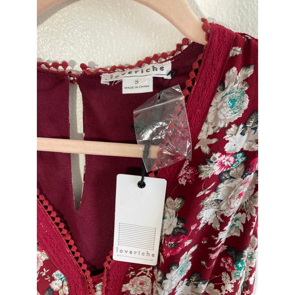 Loveriche Bohemian Small Dainty Floral Maxi Dress