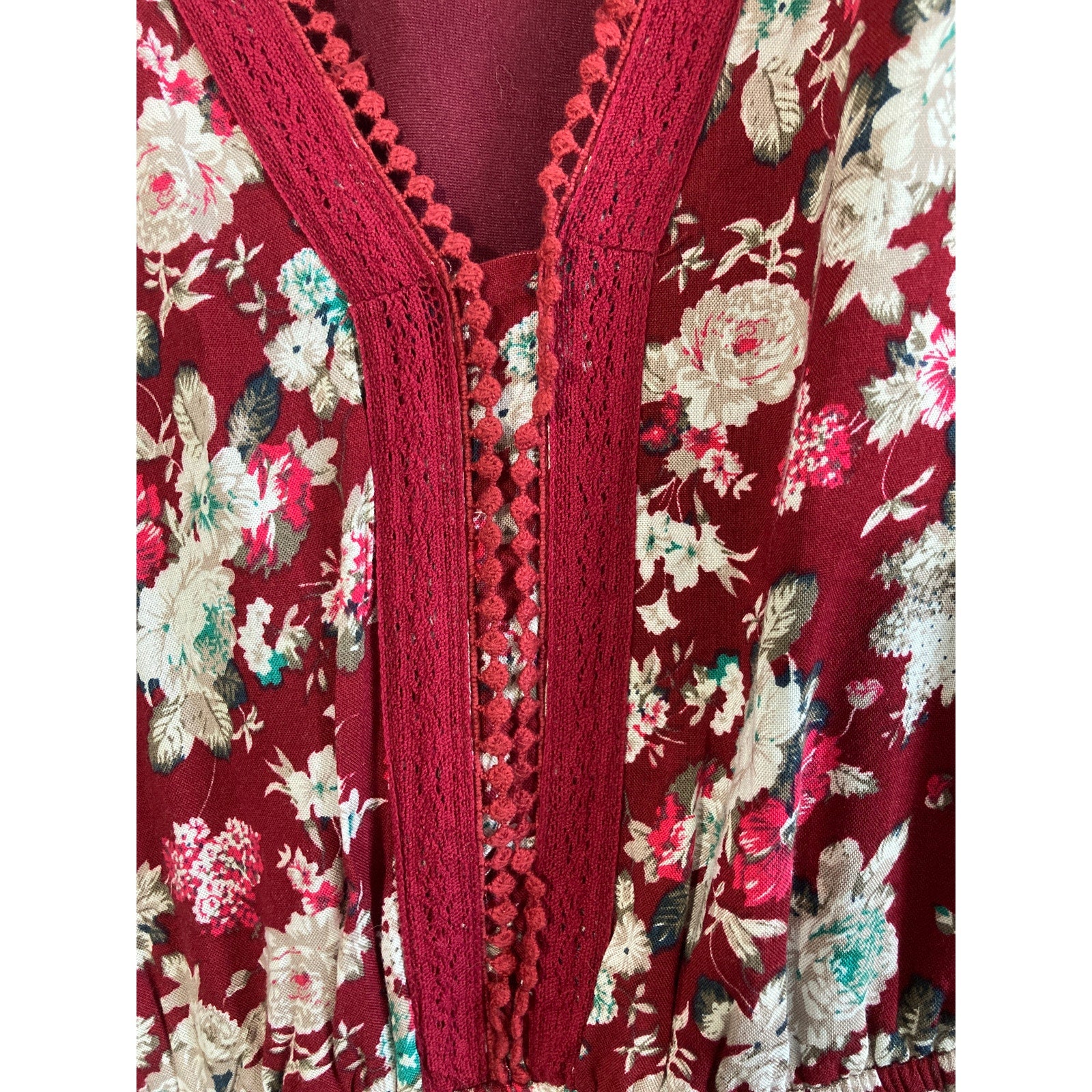 Loveriche Bohemian Small Dainty Floral Maxi Dress