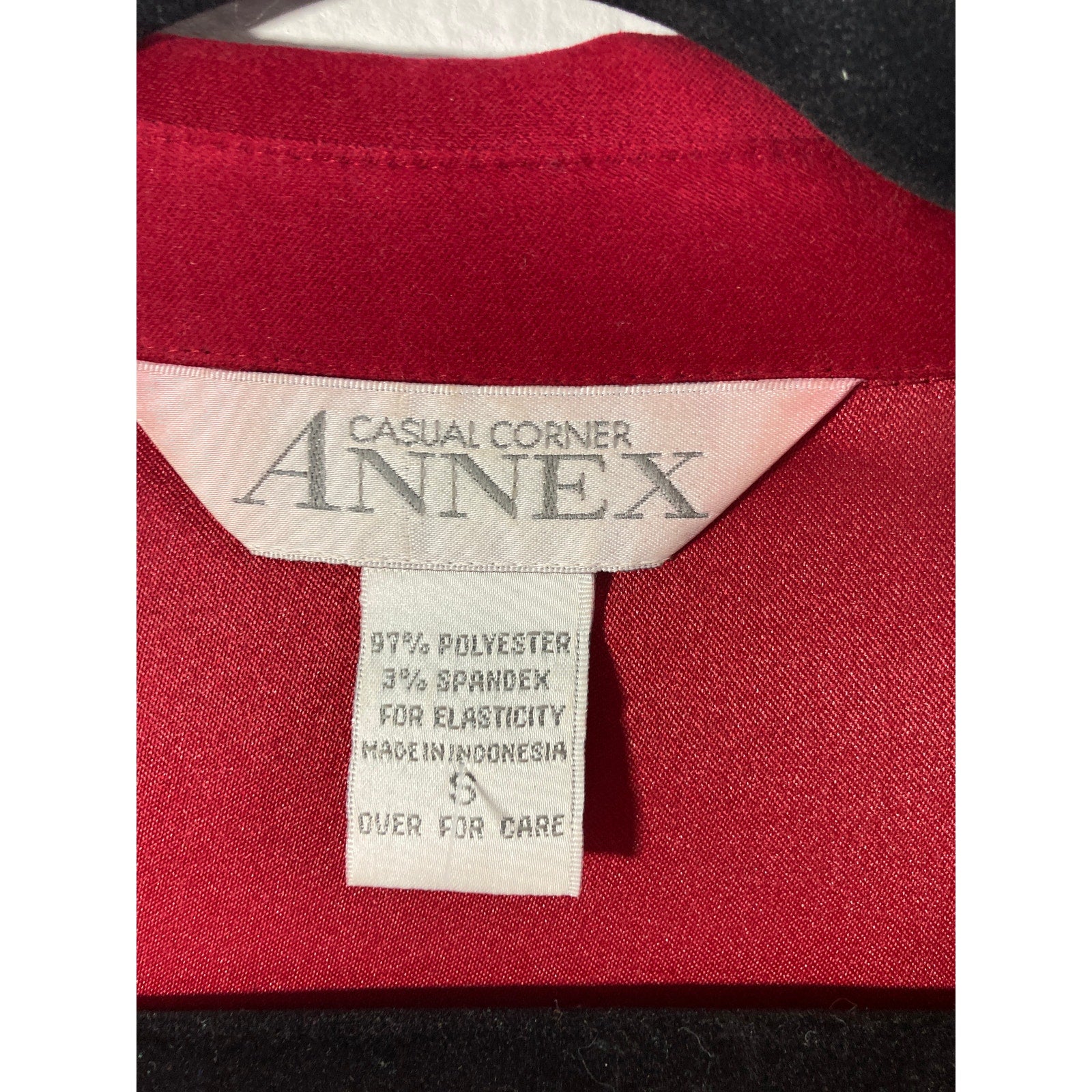 Casual Corner Annex Faux Suede Red Funky Y2k Lover Feminine 70's Button Jacket