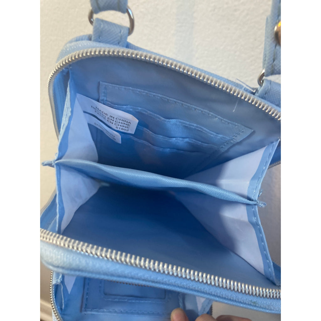 Y2K Blue Pastel Cell Phone Crossbody Pouch Purse