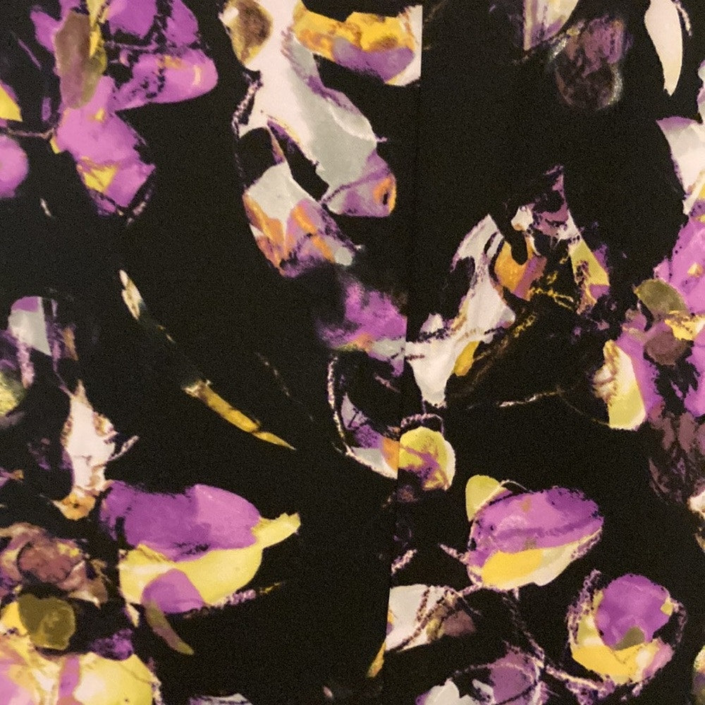 Liz Claiborne NWT Floral Pencil Skirt 6 Black Multicolor Corpcore Office Chic