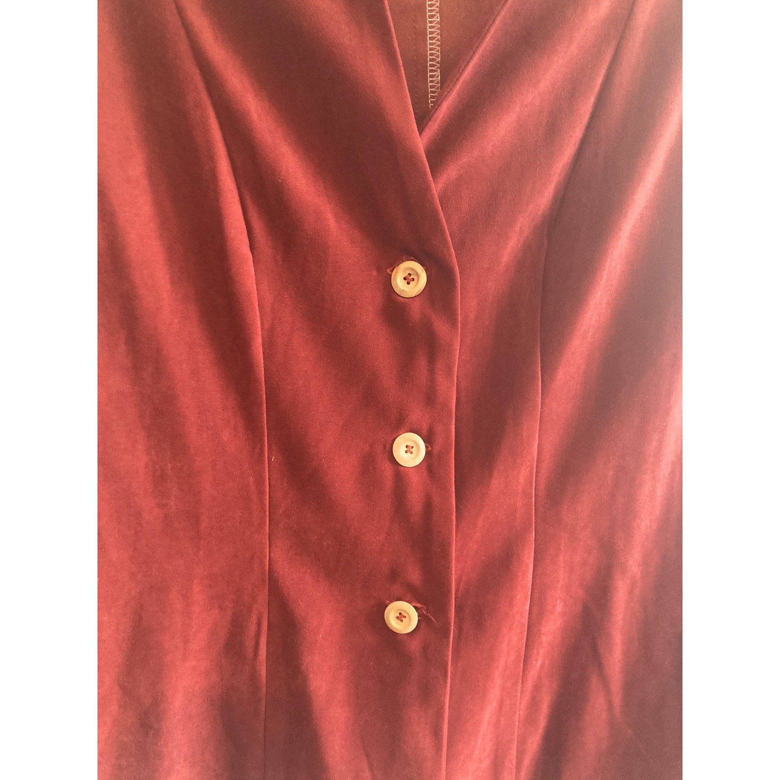 That 70's Show Beatles Woodstock Button Up Sueded Burnt Red Blazer Jacket