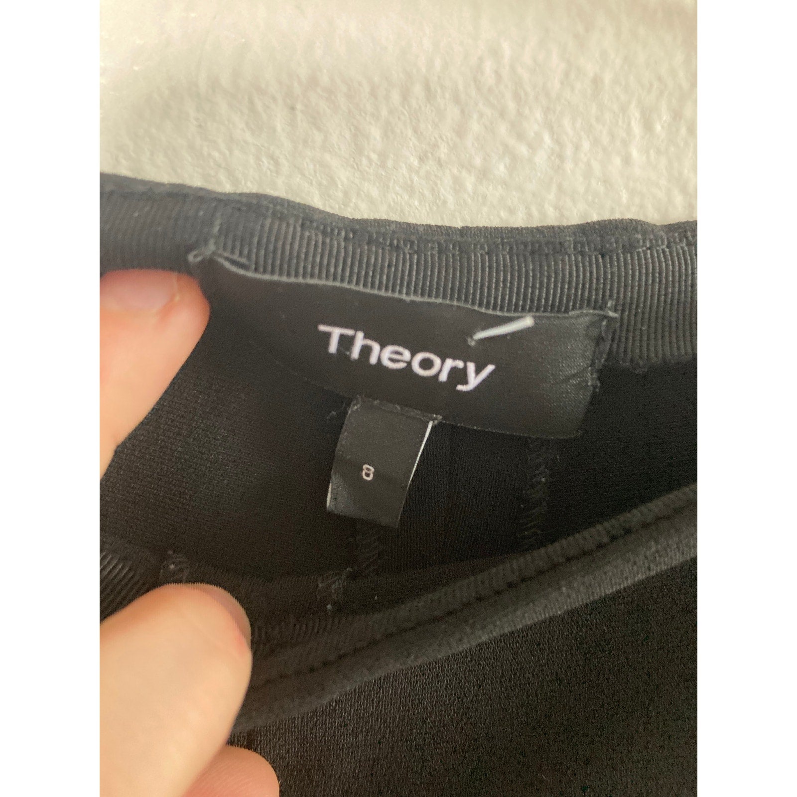 Theory Women's Black Pleated Dress Slacks Sz 8