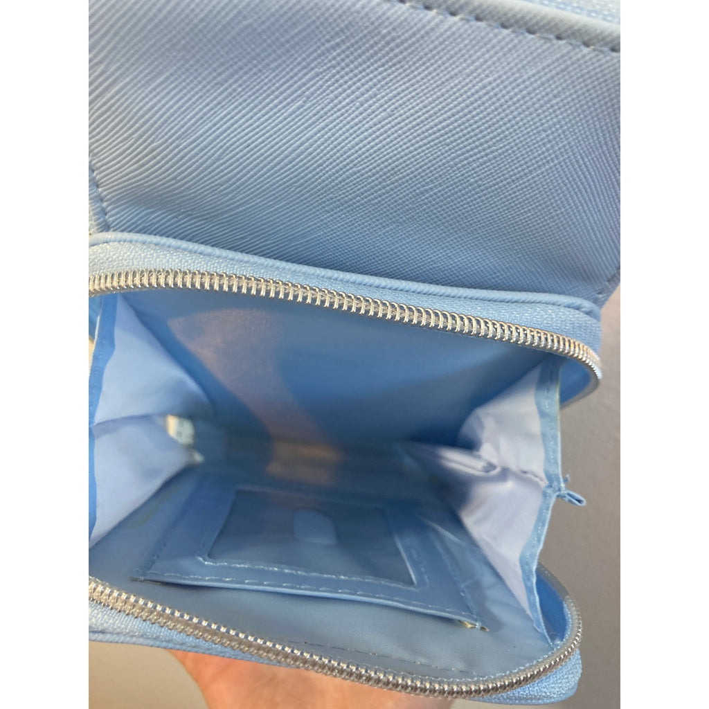 Y2K Blue Pastel Cell Phone Crossbody Pouch Purse